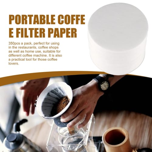 Limnyves 350-Piece Round Disposable Drip Coffee Filter Paper Strainer for Aeropress Coffee Makers and Espresso Makers