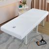 Beauty Bed Cover With Hole Waterproof And Oil Resistant Bed Sheet Special And Perforated Flat Bed Sheets For Spa Clubs