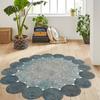 Digital Printing Washable Leather Base Round Carpet RVG3020
