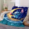 1 pezzo, "Stitch Notte di Luna Cielo Stellato Coperta Decorativa per la Casa Perfetta per Divano, Letto, Viaggio"