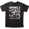 26 Channel 3 Ich habe eine Waffe T-Shirt Herren Lizenziertes Rock N Roll Musik T-Shirt Neu Schwarz Unisex T-Shirt