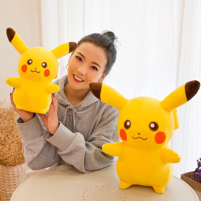 Cute Yellow Electric Mouse Plush Toy Pillow High Quality Anime Doll Gift For Kids Friends Birthday Christmas