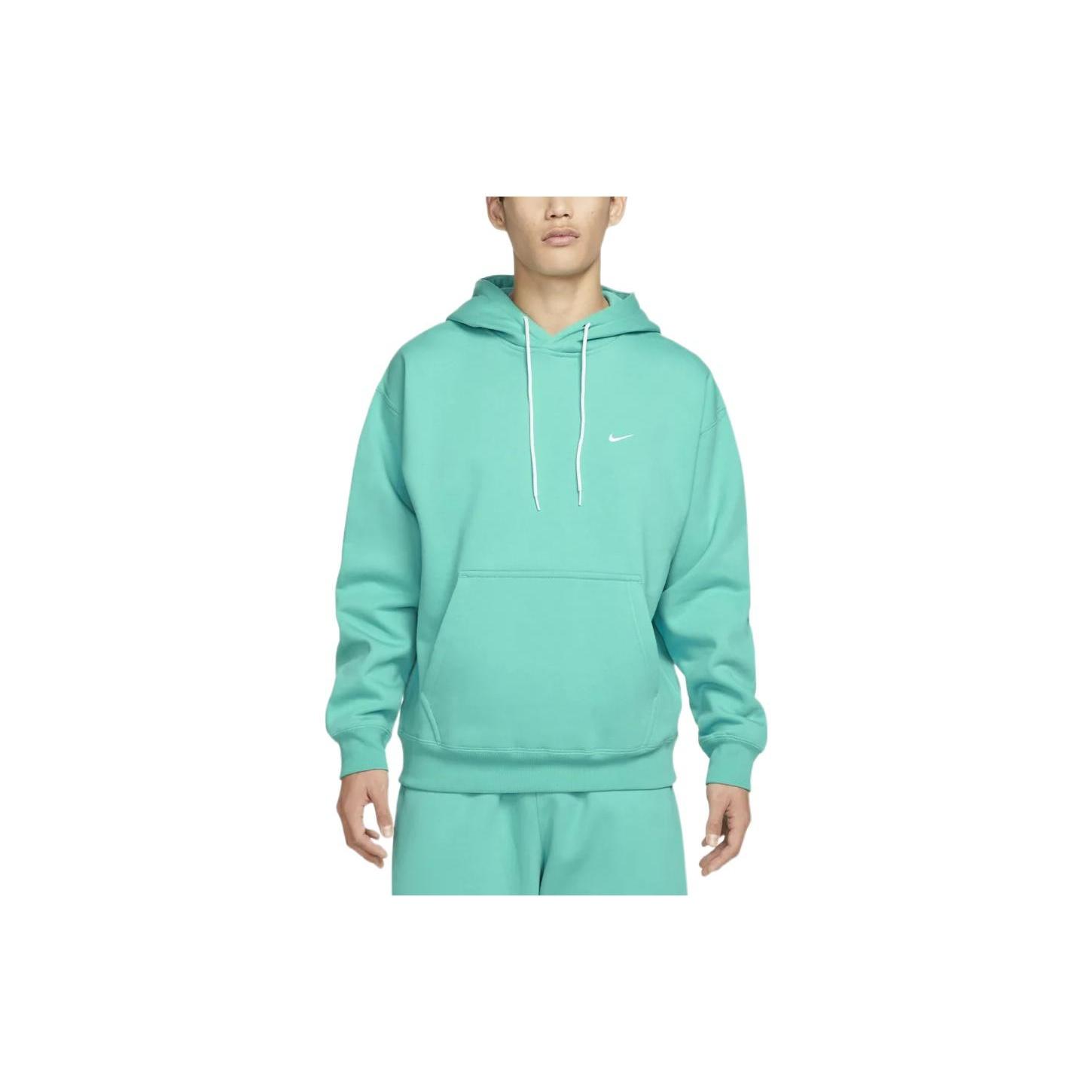 Nike FW22 Solo Swoosh Hoodie Teal Men s DA0316-393 M
