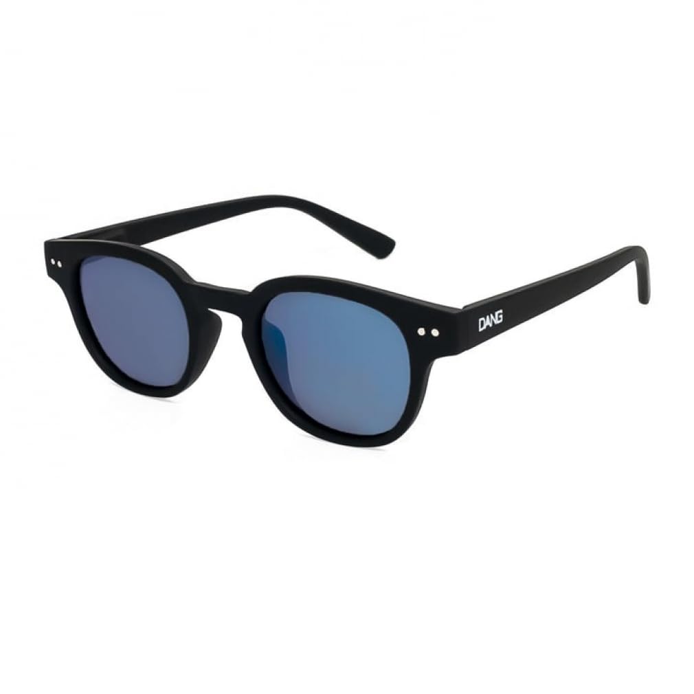 [DANG SHADES] SELECT vidg00446 Black Soft x Blue Mirror Polarized Lens Sunglasses