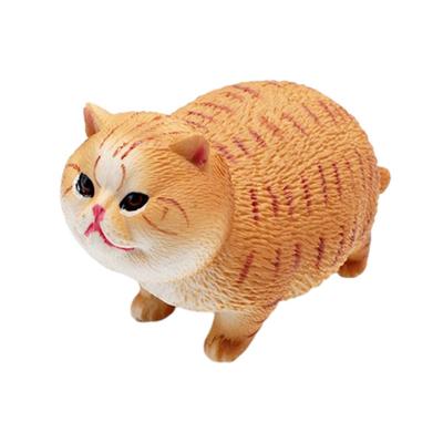 PVC Simulated Cat Model Miniature Kitten Figurine Statue Sculpture Educational Animal Toy Desktop Decoration Ornament Cat Lovers Gift