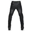 Mens Motorcycle Riding Jeans Anti-Slip Abrasion Resistant Protective Pants With Extended Knee Guards
