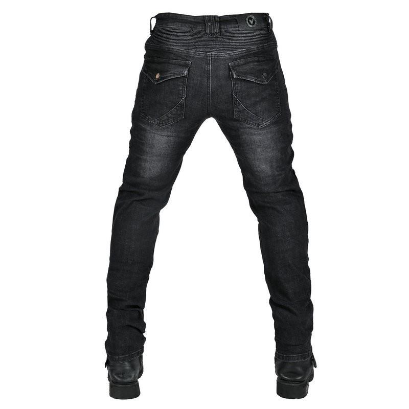 Mens Motorcycle Riding Jeans Anti-Slip Abrasion Resistant Protective Pants With Extended Knee Guards