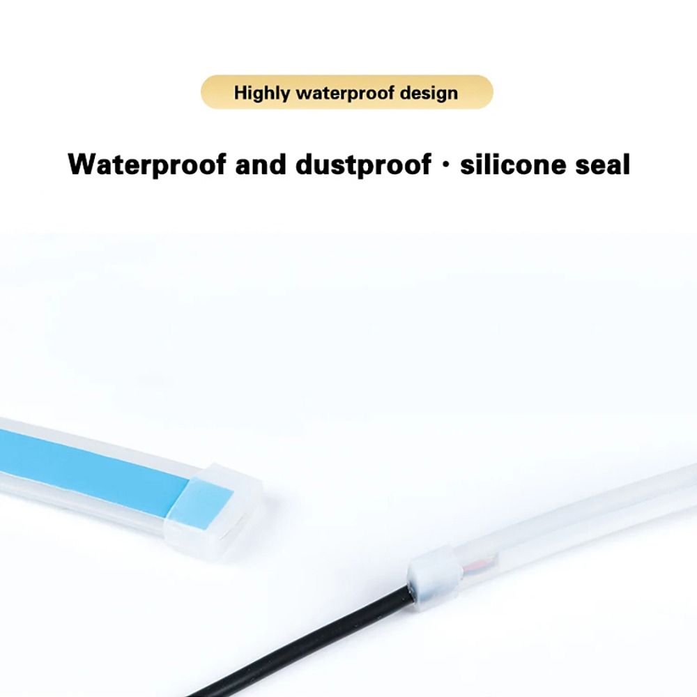 1/2Pcs Durable 30cm DRL LED Strip 12V RGB Yellow Brake Flow Lights Universal Turn Signal