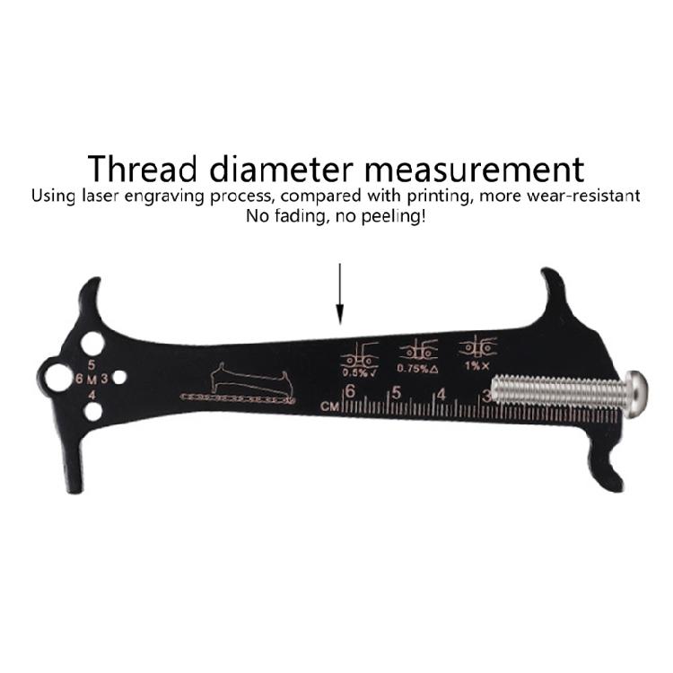 1/3pcs Bicycles Chain Checker Road Bike Chain Wear Indicators Gauge Measuring Ruler Tool Bicycles Chain Repair Tool