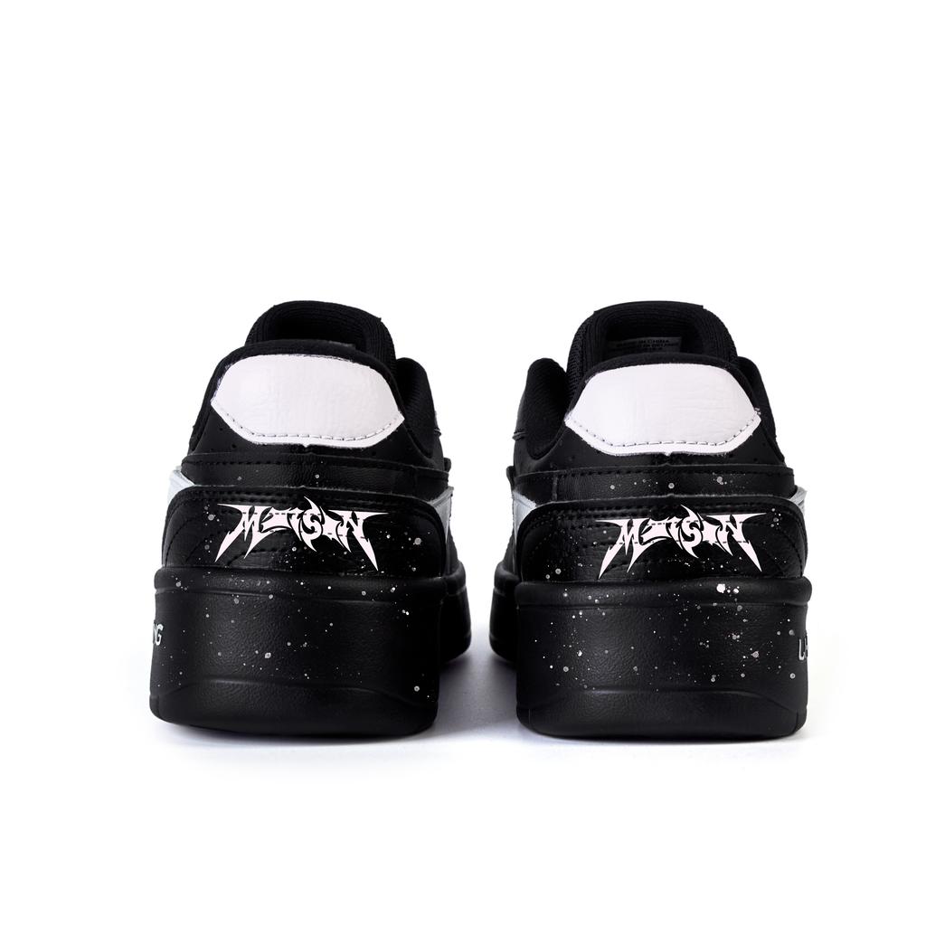 Li Ning Slip Resistant Cushioning Abrasion Resistant Low top Skateboard Shoes Men's Black Light Pink AGCU515-5(Team746-)