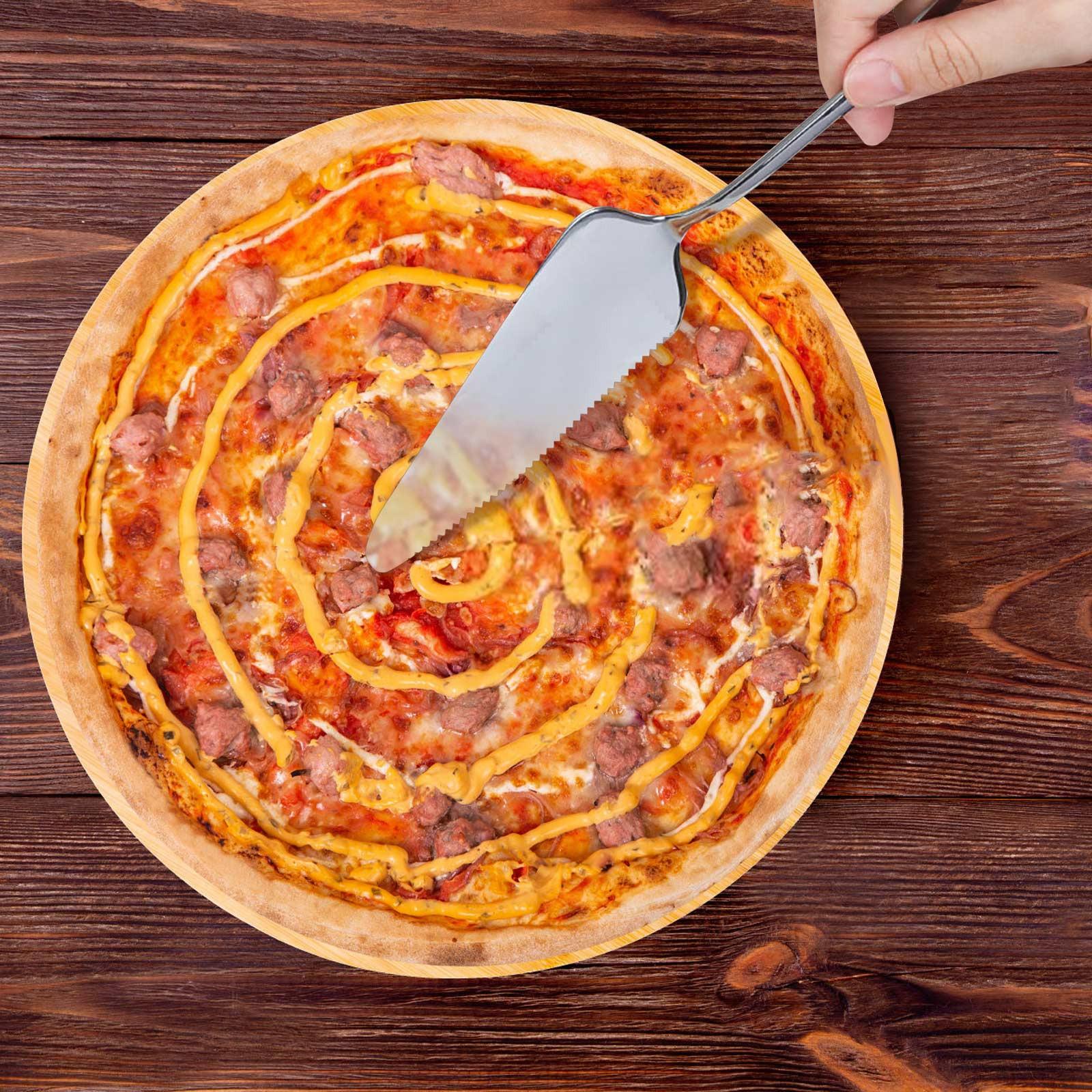 Лопатка для торта из нержавеющей стали с зубчатым краем — фото 6