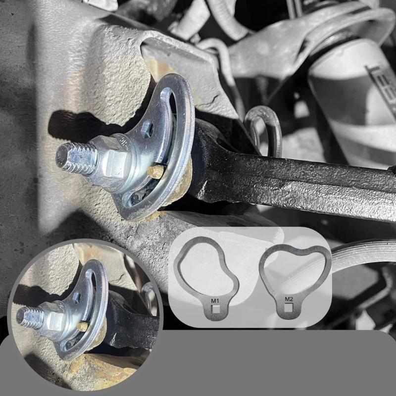 Professional Automotive 41620 Cambers Alignment Tool For Cars Includes 5 Adjustable Holders And Extended 14.5" Wrench