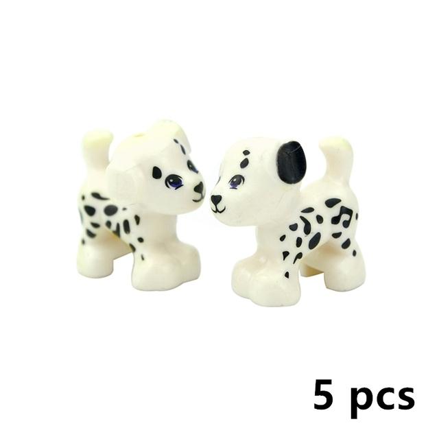 MOC City Animal Building Block Figures Goat Sheep Eagle Owl Panda Parrot Seagull Penguin Zoo Fram Accessories Bricks Toy Gift