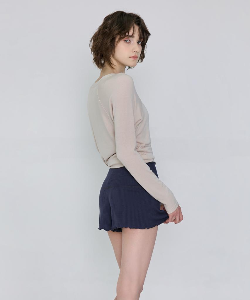 Debiweeo Soft Slit Cover-Up Devi-T0027-Oatmeal