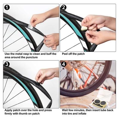 Fahrrad Reifenflickzeug Flicken ohne Kleber Fahrrad Schläuche Reifenwerkzeug Tragbares Fahrrad Reparaturwerkzeug
