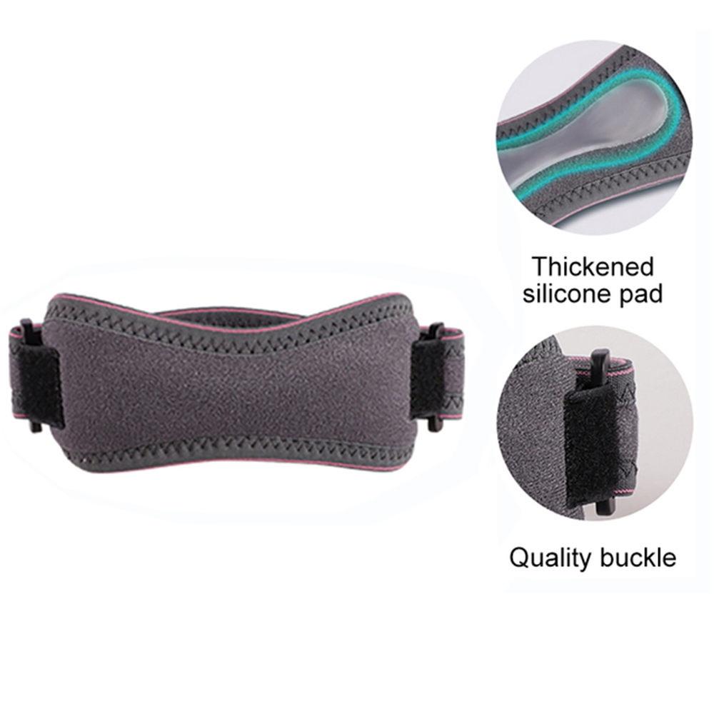 1Pcs Adjustable Patella Kneecap Band Silica Gel Knee Tendon Strap Protector Knee Pad Running Exercise Cycling Gym Knee Support