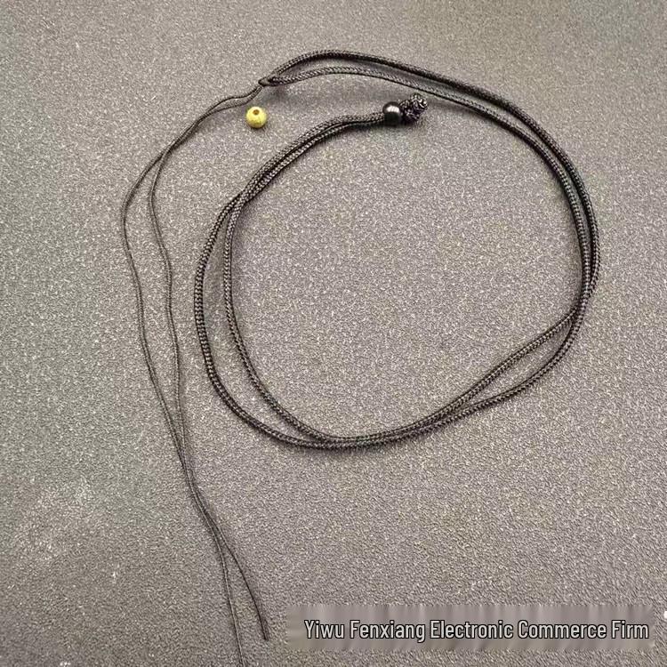 Guochao Electroplated Gold Jade Buddha & Lotus Pendant with Rhinestone Gourd Necklace