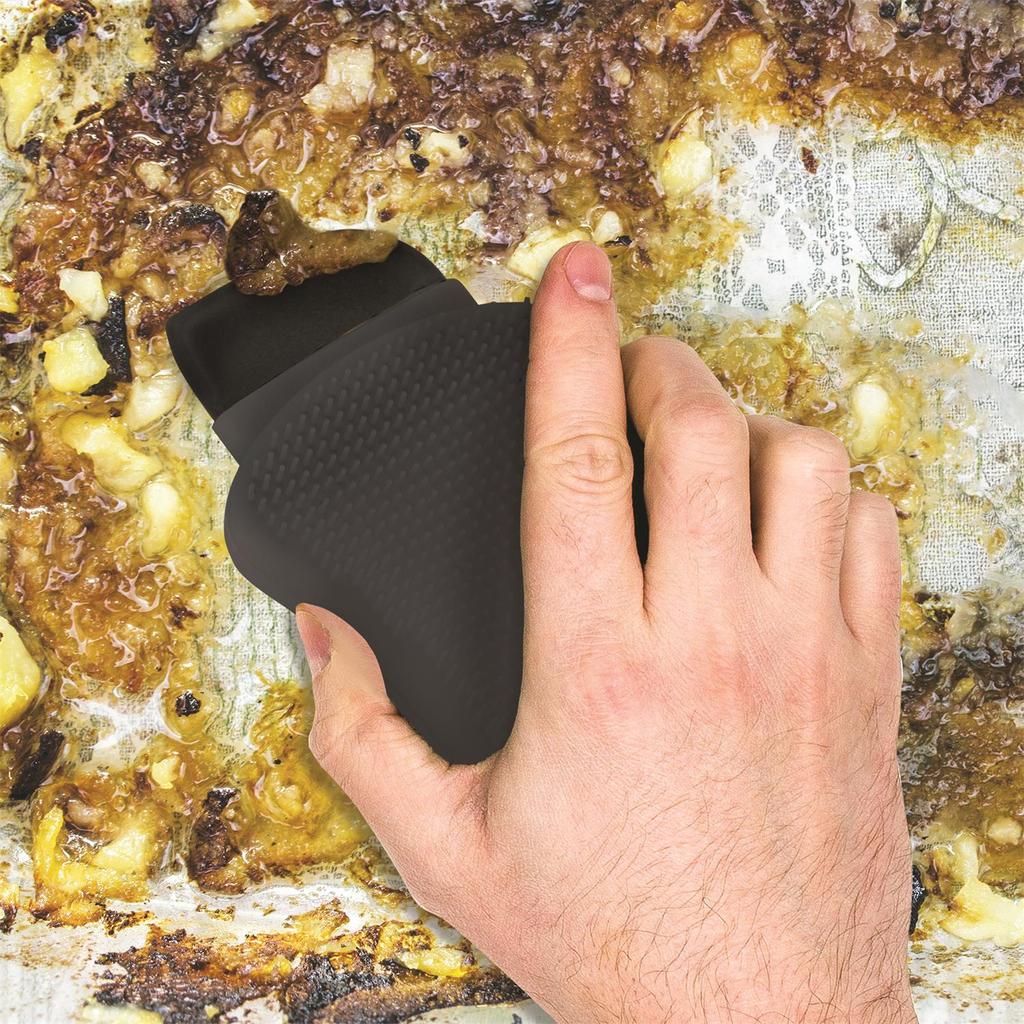 Scraper With Sponge Silicone Blue Detergent Tank