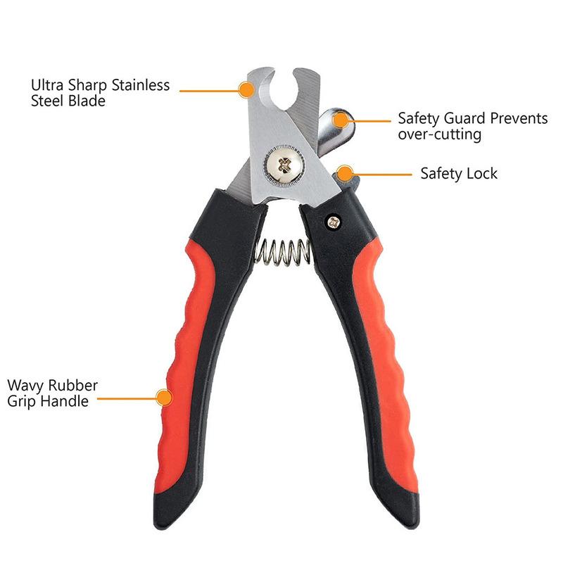 Dog Nail Clippers Dog Nail Trimmers for Large Dogs Quick Sensor Pet Cat Nail Clippers with Safety Guard to Avoid Over-Cutting
