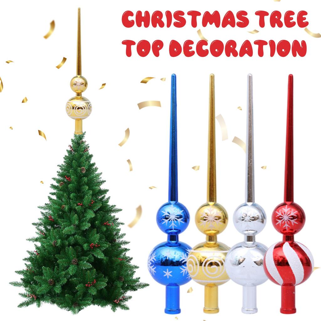 Christmas Gourd Tree Top Star Plastic Christmas Tree Top Decoration Products Home Party Christmas Event