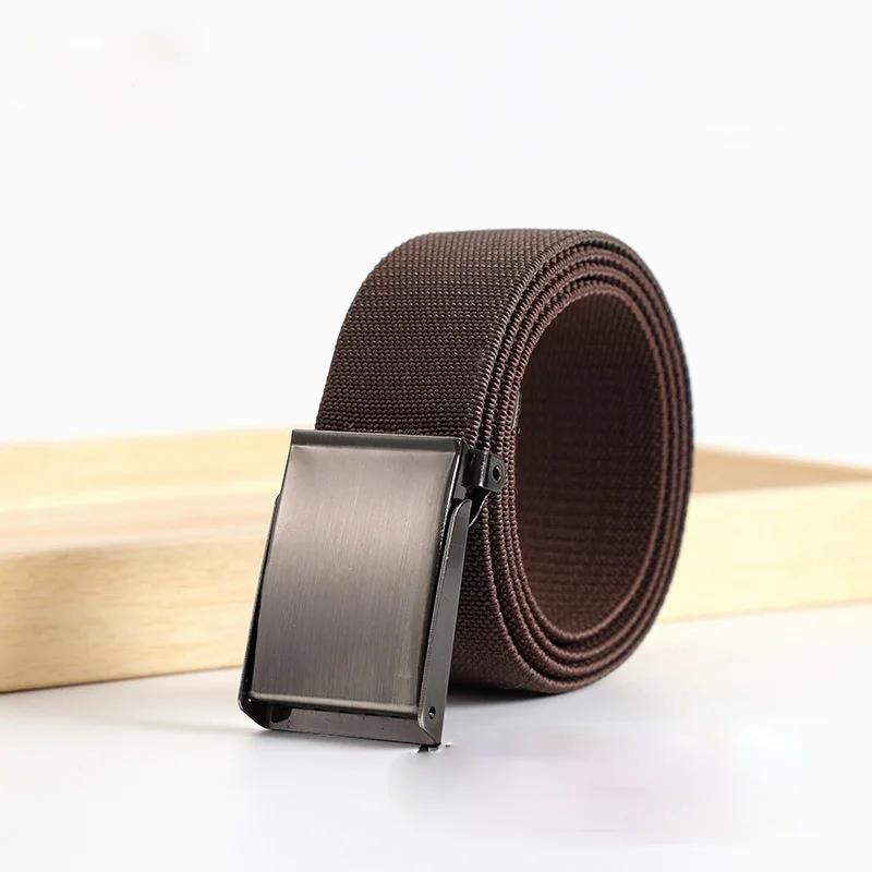 New Men's and Women's Stretch Fabric Belt Knit Breathable Canvas Belt Fashion Belts for Women Luxury Designer Brand