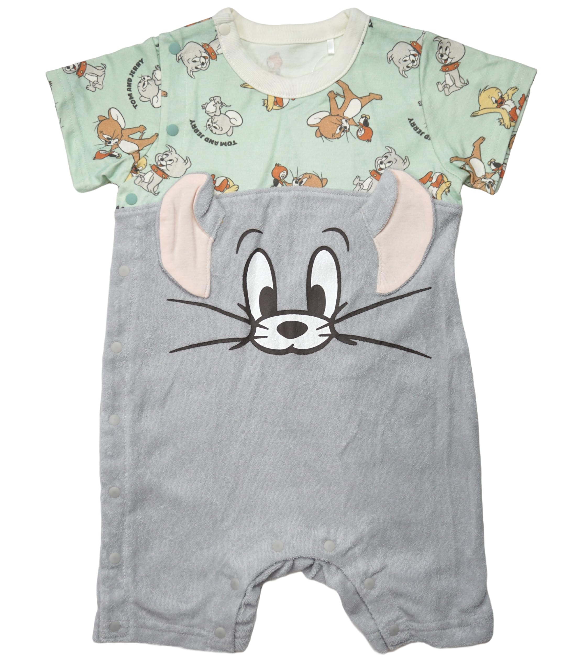 

и комбинезон Том и Джерри 85-летие Таффи Джерри Многослойный стиль Боковая застежка Детская одежда 215142672 Таффи 70 [Том и Джерри] & Футболка