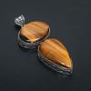 Tiger Eye Gemstone Handmade 925 Sterling Silver Jewelry Pendant Gifts For Women Gifts For Her Natural Tiger Eye Silver Pendnt