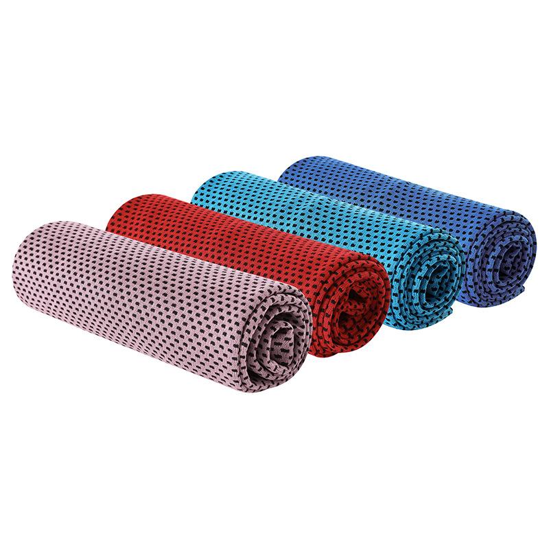 Summer New Yoga Fitness Quick-Dry Cooling Towel, Outdoor Running Cooling Sports Towel, Ice Silk Breathable Sweat-Wicking, Unisex