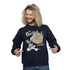 Looney Tunes Mens Wile E Coyote Rocket Board Sweatshirt