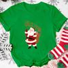 Merry Christmas Santa Claus Shirt Cute Christmas Tshirt Unisexs Xmas Short Sleeve Shirts Holiday Clothes