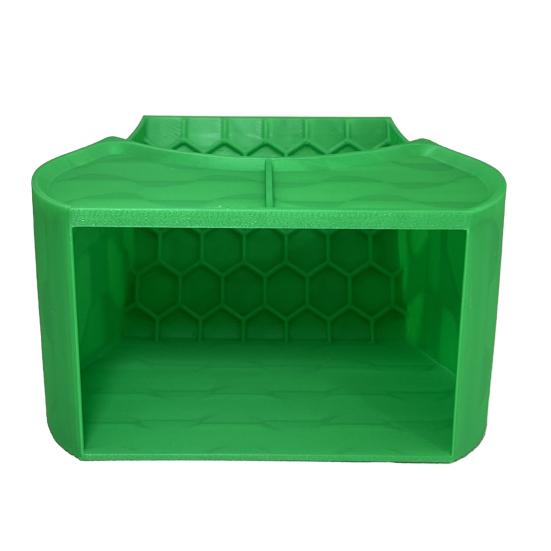 

Hermit Crab Hide 2-in-1 Cave Shelter Feeding Dish Crab Tank Hideout S зелений