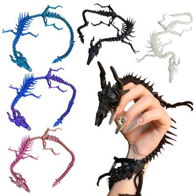 3D tištěný společný drak, figurka s přívěskem draka, dekorace gotického cosplay draka