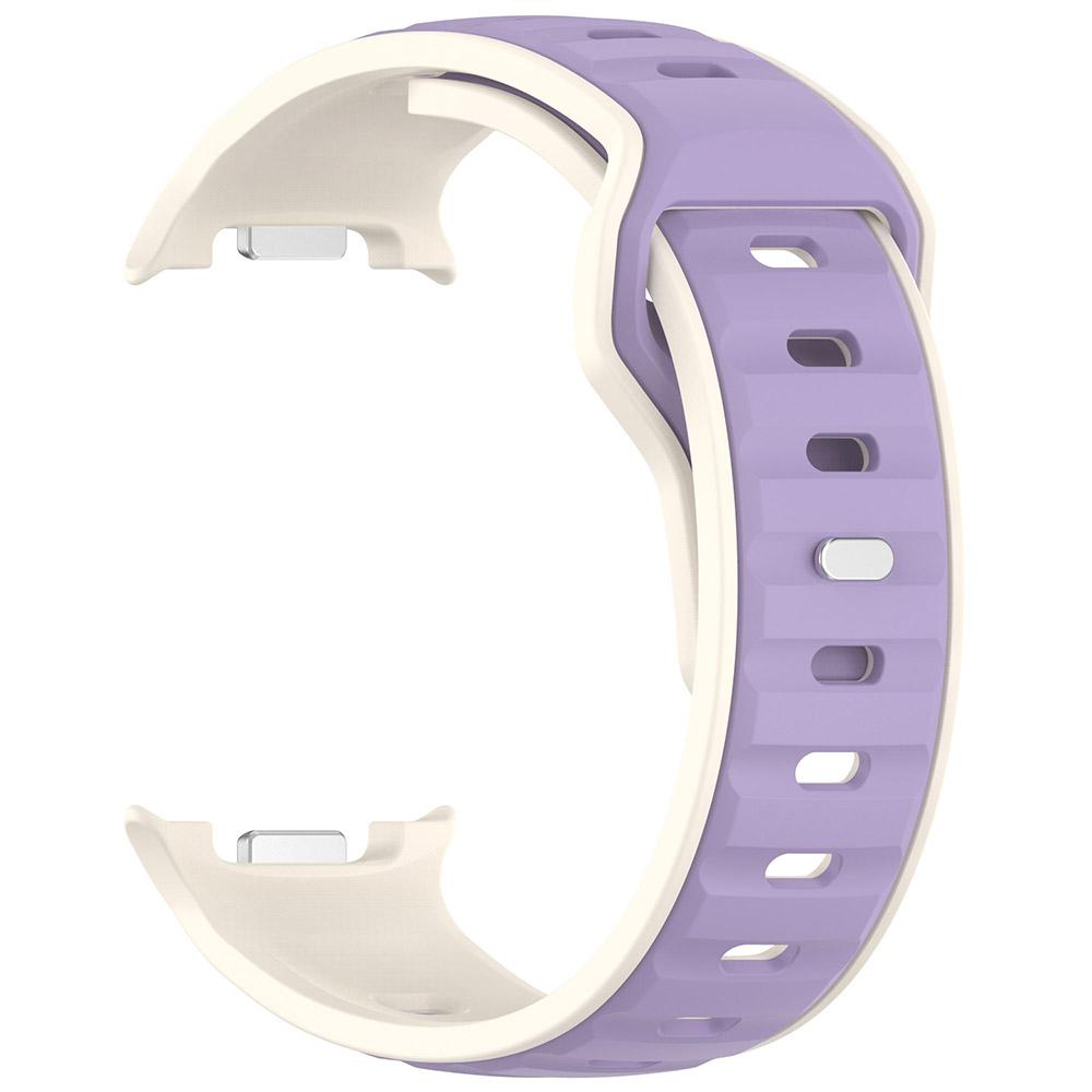 Silikonarmband für Samsung Galaxy Watch 8 40mm 44mm/Watch 8 Classic Atmungsaktives zweifarbiges Silikonarmband