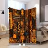 Abstract Geometric Fleece Blanket Tribal Pattern Print Throw Soft Warm All Season Bedding Home Decor Gift