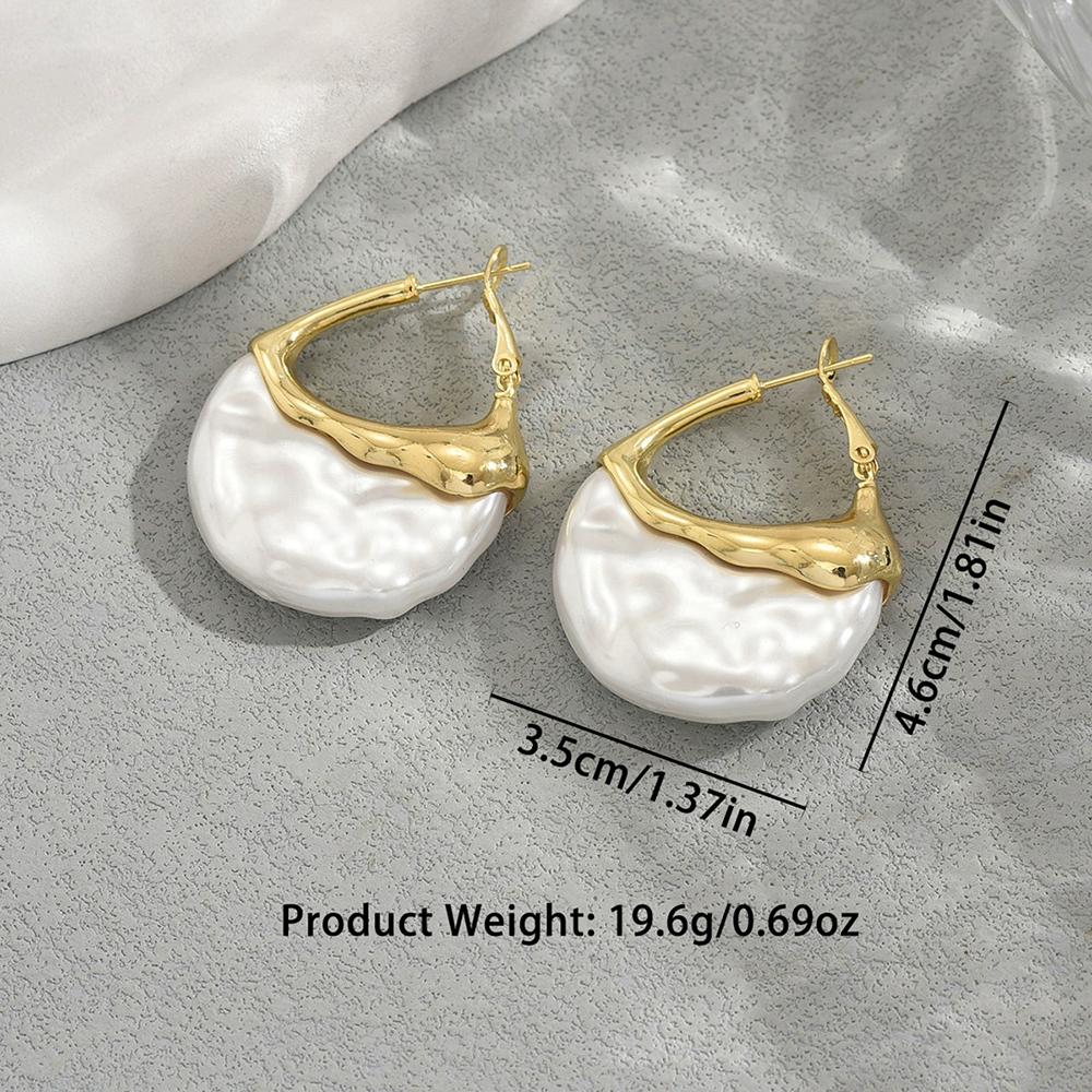 

Fashionable And Elegant Earrings Light Luxury Inlaid Pearl-Like Earrings Trendy Retro Earrings Women Jewelry Accessories