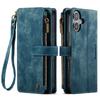 For iPhone 17 Wallet Case CASEME C30 Leather Phone Cover with 10 Card Holder Zipper Pocket