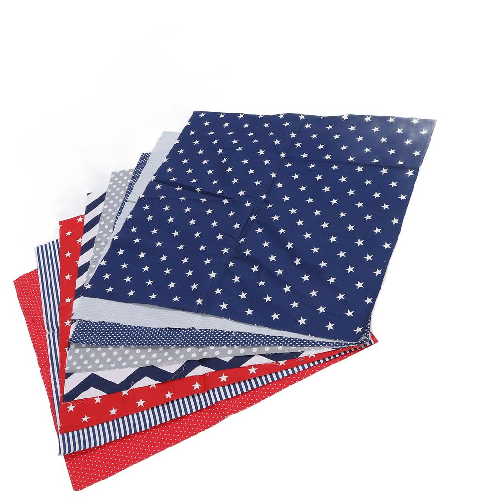 8pcs Quilting Cloth Soft Breathable Skin Friendly Cotton Sewing Fabric for   Craft Clothes 50x50cm
