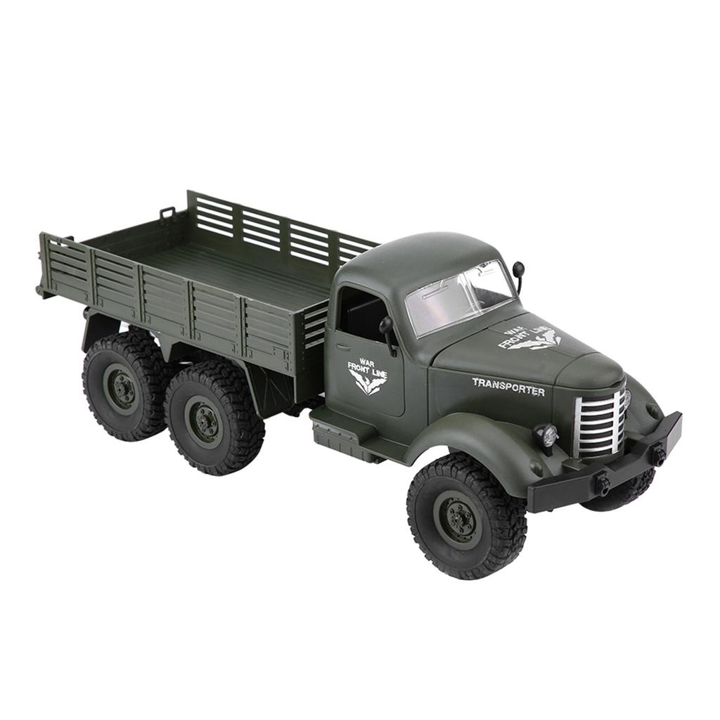 1 16 Model Remote Control Six Wheel Drive Military Truck RC Toy Car(Green)