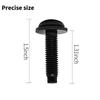 Set of 6 OEM-Style Extra Long M8 Torx Screws Bolts for 2007-2018 Jeep Wrangler JK for LED Light Brackets on Pillars, Windshield Frame, Hinges, Hard