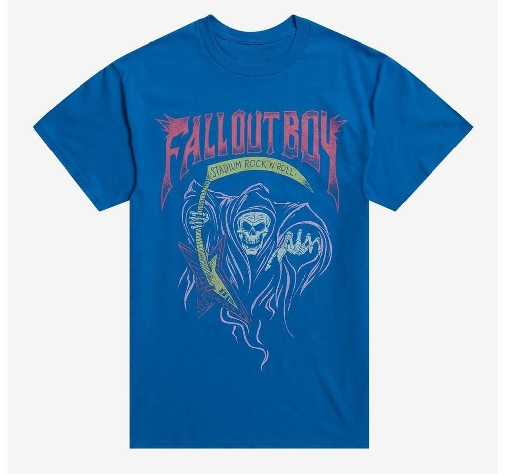Футболка Fall Out Boy Stadium Rock Reaper Размер S-5XL Унисекс Унисекс Футболка XL