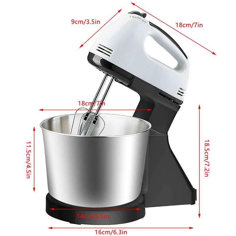 Handmixer Electric Handheld - 7 Speed Portable Kitchen Mixer Electric With 5 Stainless Steel Accessories Whisk