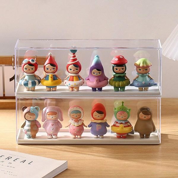 

HK.Sell XM-023 Фигурки в акриловом футляре, белые, 2 корейские игрушки