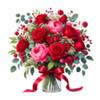 Valentine Rose Bouquet Vase Wall Sticker Self Adhesive Removable Dining Room Restaurant Decal Home Decor