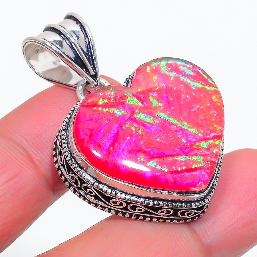 

Natural Pink Triplet Opal 925 Sterling Silver Jewelry Pendant 1.58 S0o29