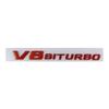 Autocollants 3D pour ailes de voiture, emblème V8 BITURBO, logo pour W463, W222, W204, W205, CLS, W218, C63S, W213, W212, accessoires