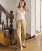 HAINT Standard Straight Easy Fit Cotton Pants 5Col_Beige