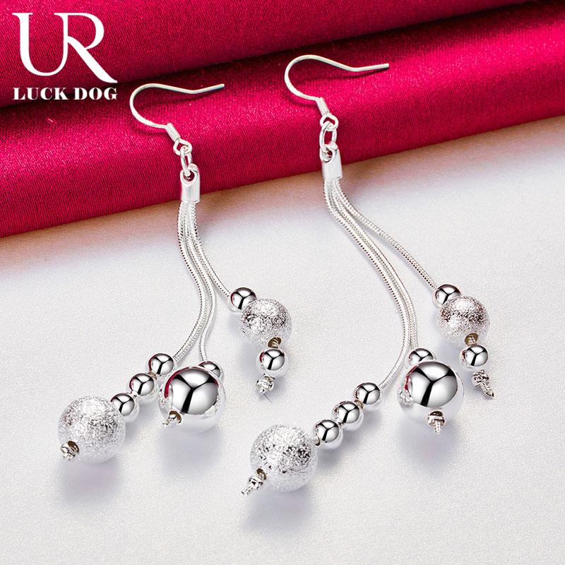 Cercei piercing cu pandantiv cu margele din argint 925 Bijuterii la modă pentru nuntă