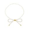 Literary Gentle Style Bow Knot Retro Color Block Rice Bead Layered Bracelet