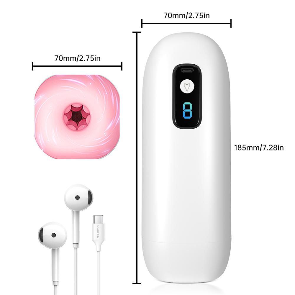 Automatic Male Masturbator Cup Strong Vibration Digital Blowjob Machine Real Pussy Masturbation Sex Toys for Men