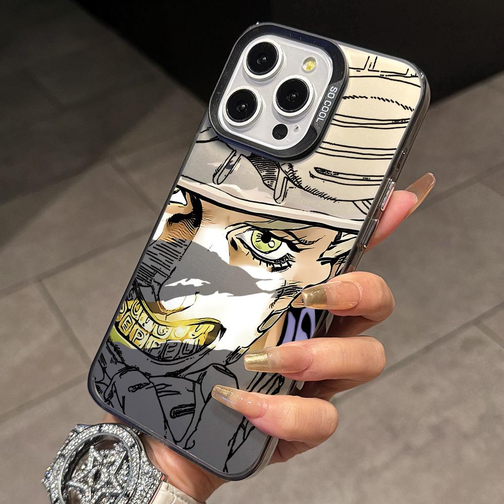 

JoJo Bizarre Adventure Phone Case for Samsung Galaxy A56 A55 A54 A53 A52 A26 A17 A16 A12 A07 A06 4G 5G Silver Hard Cover Galaxy A53 5G